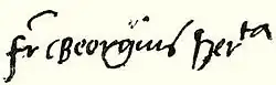 Signature de Giorgio Martinuzzi