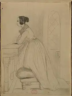 George Sand à la prière.