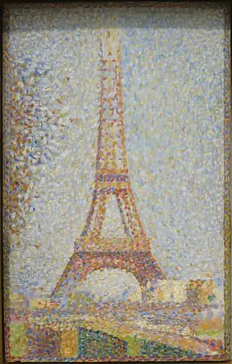 Georges Seurat (1859-1891). La Tour Eiffel. 1889, musée des beaux-arts de San Francisco.