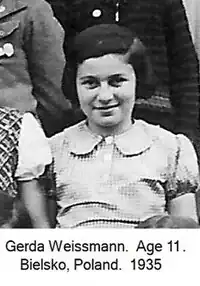 Gerda Weissmann à 11&nbsp;ans.