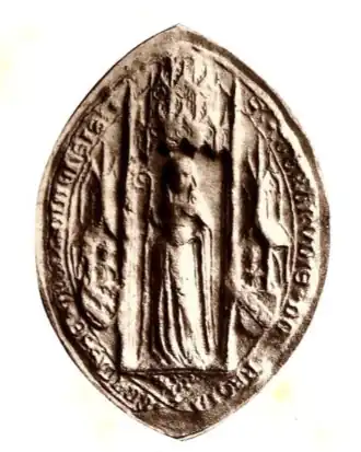 Gertrude de Trazegnies, abbesse de Maubeuge, 1427.