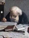Le père Alishan dans ses études, Noè Bordignon, 1900.