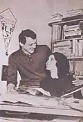 Gruia avec sa femme, Sanda, en 1966