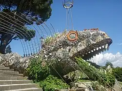 La fontaine du Serpent dans l'Orti del Parnassus.