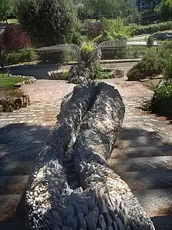 La fontaine du Serpent vue d'en haut.