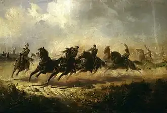 Charge de l'artillerie (Charge de l'artillerie à cheval russe), 1866-1867