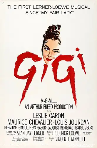 Description de l'image Gigi (1958 poster).jpg.