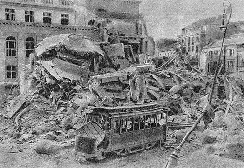 Gymnase de la Reine Jadwiga détruit