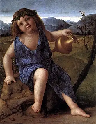 Giovanni Bellini, Bacchus enfant, vers 1505-1510, National Gallery of Art, Washington