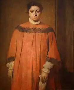 Fille en rouge, v. 1866, huile sur toile, National Gallery of Art, Washington.