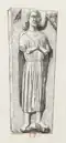 Gravure (1865) du gisant de Guillaume.
