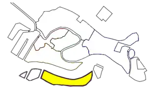 Carte de l'île de la Giudecca.