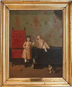 Portrait des enfants de Giulio Gorra par celui-ci (1873)