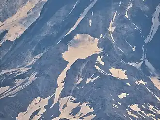 Le glacier de Tête-Rousse depuis la pointe de Merdassier.