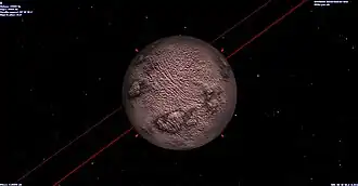 Gliese 433 b vue dans Celestia.