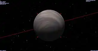 Gliese 777 Ac vue dans Celestia.