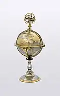 Globe en argent, Jakob Stampfer (v. 1550).