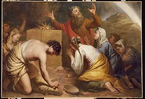 Elias van Nijmegen&nbsp;(en), Le Sacrifice de Noé, 1731.