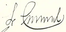 signature de Leopold Emmel