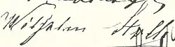 signature de Karl Wilhelm Stolle