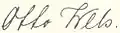 Signature de Otto Wels