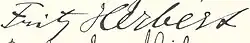 signature de Fritz Herbert