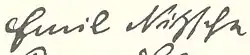 signature d'August Emil Nitzsche
