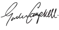 Signature de Gordon Campbell