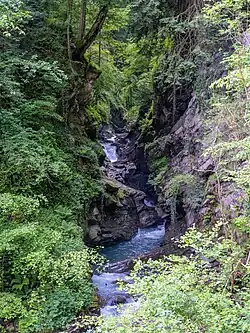 Les gorges de la Vièze.
