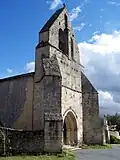 Façade ouest de l'église Saint-Jean-Baptiste (sept.&nbsp;2012).