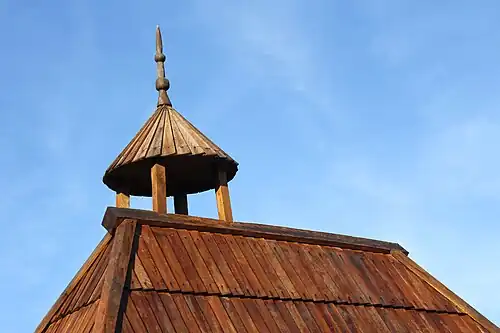 Détail du toit.
