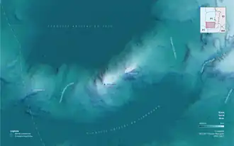 carte bathymétrie de la dorsale de Gorringe