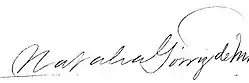 signature de Natalia Górriz
