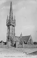 L'église paroissiale de Goulven au début du XXe&nbsp;siècle