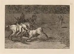 Le matador El Indio tue le taureau du haut de son cheval