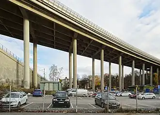 Le viaduc de Gröndal en 2020.