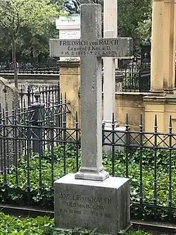 Croix funéraire pour le général de cavalerie Friedrich von Rauch et son épouse Amélie, née von Bülow-Gudow (2019)