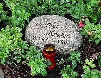 Pierre tombale de l'acteur Diether Krebs