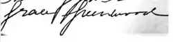 signature de Sara Jane Lippincott