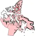 Ile Graham, (Nunavut en rose)