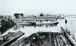 Silos No.1 et 2, vers 1930