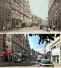 Granby Street Leicester en 1903 et en 2009