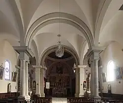 Intérieur de l'église.