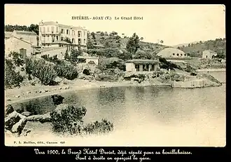 Carte postale noir et blanc.