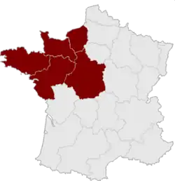 La zone de défense et de sécurité Ouest.