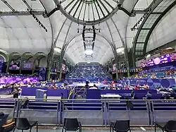 Le Grand Palais lors des épreuves de taekwondo.