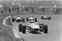 Siffert devancé par Clark au Grand Prix des Pays-Bas 1967.