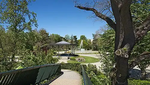 Vue générale depuis la passerelle du Jardin des plantes.