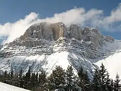 Le Grand Veymont vu de l'est.