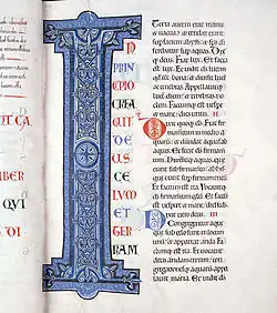 Grande Bible de Clairvaux, Lettrine I